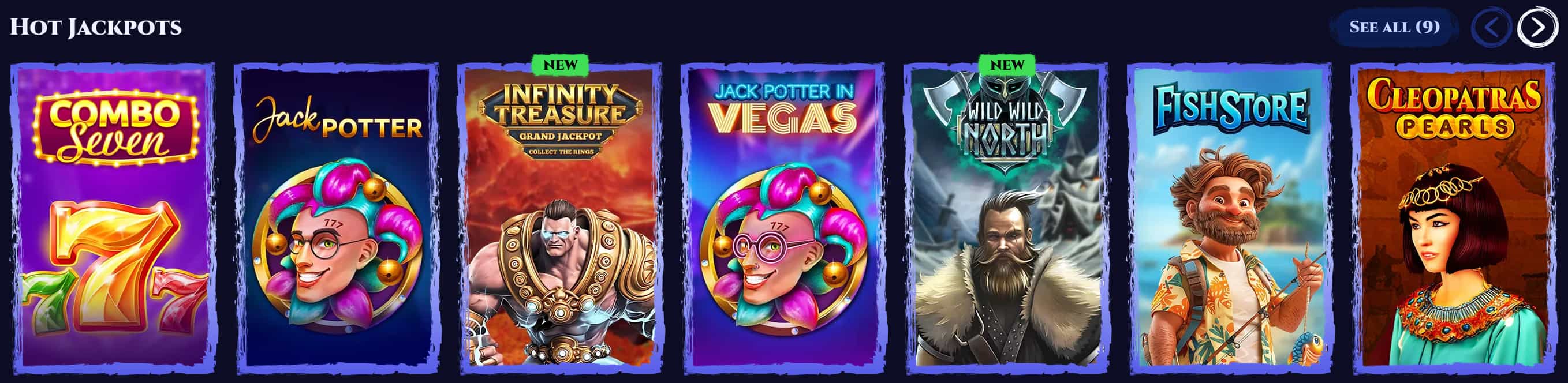 The Spinight slot library with jackpot titles and provider studios